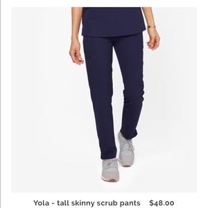 Yola navy tall skinny scrub pants